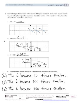 module 5 lesson 1 grade 5 homework