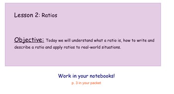 Preview of EngageNY - Grade 6 Module 1 Lesson 2 (Ratios)