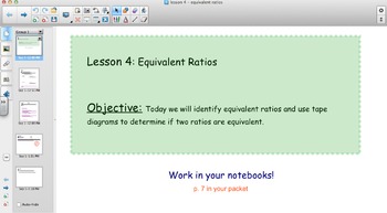 Preview of EngageNY - Grade 6 Module 1 Lesson 4 (Equivalent Ratios)