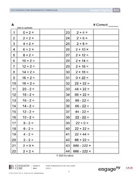 EngageNY and Eureka Math Grade 3 Sprints for ALL MODULES by MathVillage