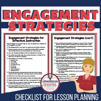 Preview of Engagement Strategies Checklist