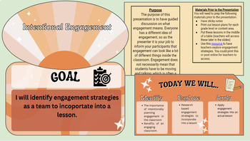 Preview of Engagement Strategies - Professional Development