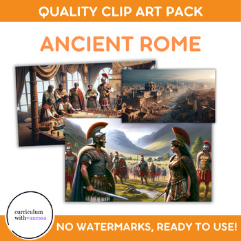 Preview of Engaging Ancient Rome Clipart Collection: High-Quality, Royalty-Free Images