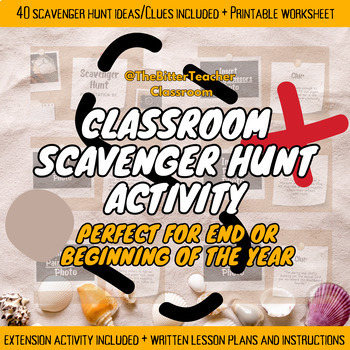 Preview of Engaging Classroom Scavenger Hunt Activity | Lesson Plan, Worksheets, Extensions