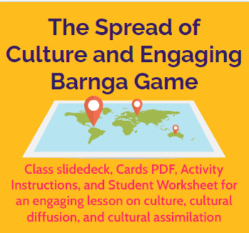 Preview of Engaging Culture Lesson and Game (Beautiful slides, Barnga materials, worksheet)