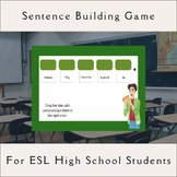 Engaging ESL Sentence Building Game for High School (A1-B1