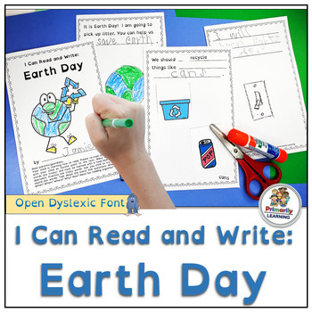 Preview of Engaging Earth Day Read & Write Emergent Readers Add Vocabulary and Sight Words