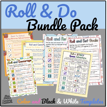 Preview of Growth Mindset Roll & Do Bundle Pack - Creative Thinking Worksheets & Activities
