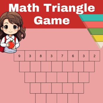 Preview of Engaging Math Triangle Worksheet: Practice Addition Skills