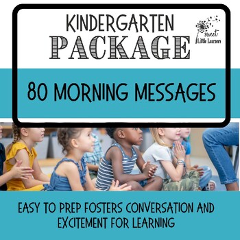 Preview of Engaging Morning Messages Package for Kindergarten: Kickstart Your Day!