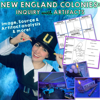 Preview of Engaging New England Colonies Inquiry with Artifacts!