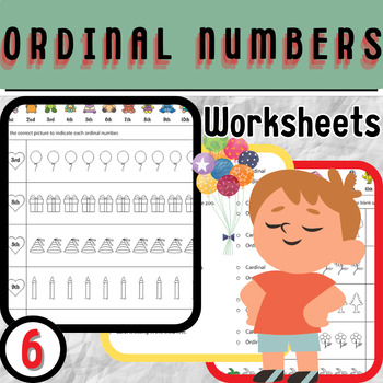 Preview of Engaging Ordinal Numbers Worksheets for Preschool to Grade 3