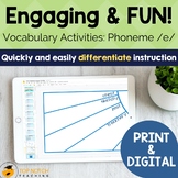 Engaging Phoneme /e/ Vocabulary Activities for 4th Grade |