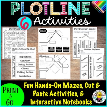 Preview of Dynamic Plot Diagram Activities: Mazes, Interactive Notebooks, & More
