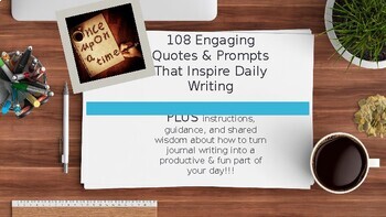 Preview of Engaging Quotes and Prompts That Inspire Daily Writing