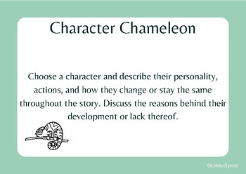 Preview of Engaging Role Cards for Literary Discussions