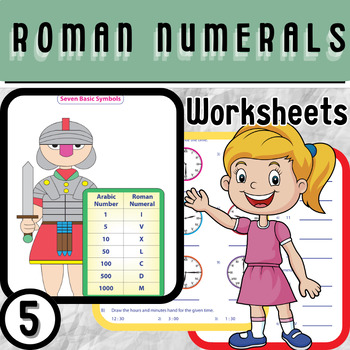 Preview of Engaging Roman Numerals Worksheets for Young Learners