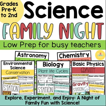 Preview of Science Family Night Bundle: Fun STEM Activities