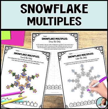 Preview of Engaging Snowflake Multiplication and Division Activities for Grades 3 and 4
