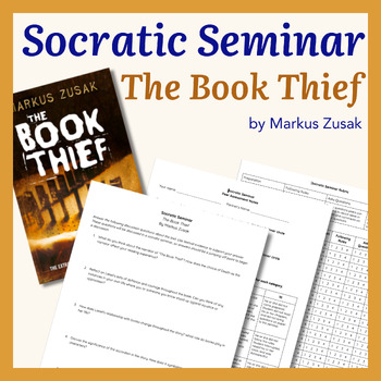 Preview of Engaging Socratic Seminar Resources for The Book Thief by Markus Zusak
