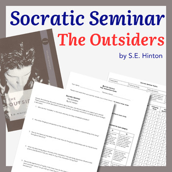 Preview of Engaging Socratic Seminar Resources for The Outsiders by S.E. Hinton