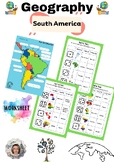 Engaging South America Geography Worksheet - Capitals, Lan