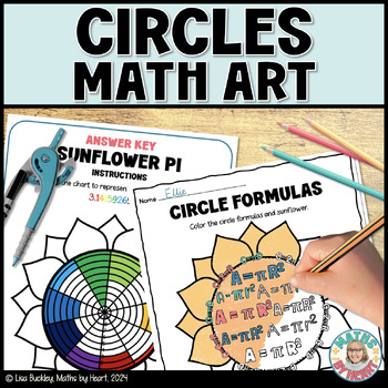 Preview of Area & Circumference of a Circle Activity Creative Math Activities Middle School