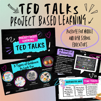 Preview of Engaging TED Talk Project-Based Learning (PBL) Lesson for Middle and High School