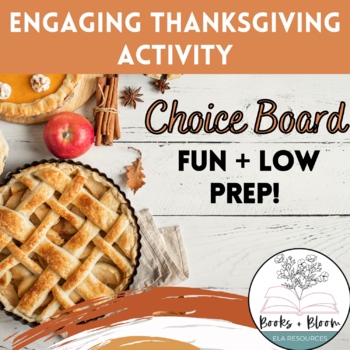 Preview of Thanksgiving Creative Choice Board Activity - Uses Student Choice!