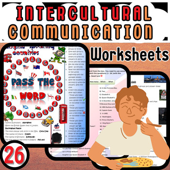 Preview of Engaging Worksheets for Mastering Culture and Intercultural Communication