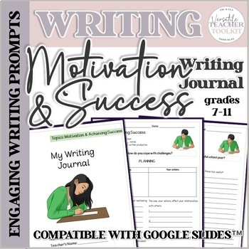 Preview of Engaging Writing Journal Prompts 1 (Motivation and Success)
