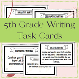 Engaging Writing Prompts Task Cards for 5th Grade | Inspir
