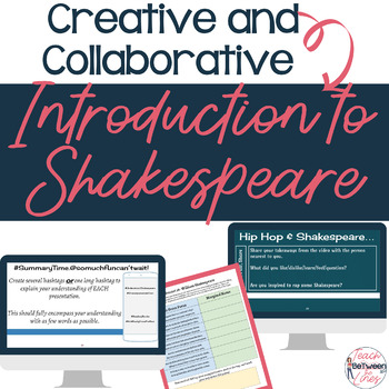 Preview of Engaging and Collaborative Introduction to Shakespeare Distance Learning