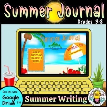 Preview of Engaging and Interactive Digital Summer Journal - No-Prep Google Slides Activity