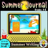 Engaging and Interactive Digital Summer Journal - No-Prep 