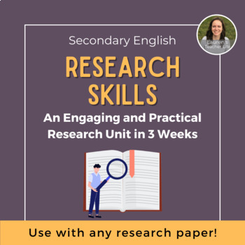 Preview of Engaging and Practical Research Skills Unit - Use With Any Research Paper!