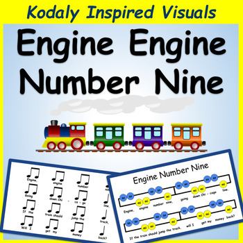 Preview of Engine Engine Number Nine: Song for so, mi | Kodaly Inspired Visuals