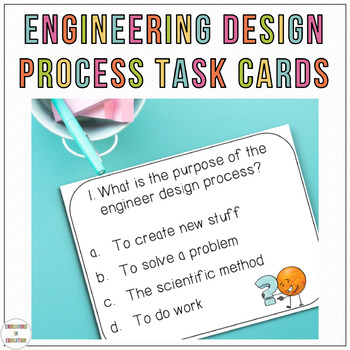 Preview of Engineer Design Process Task Cards