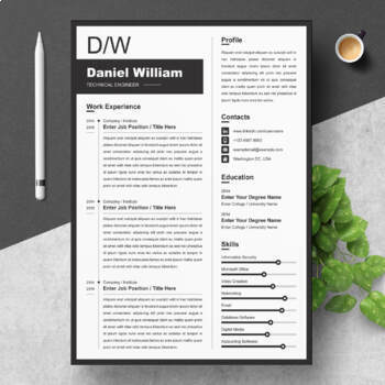 Preview of Engineer Resume Template for Word