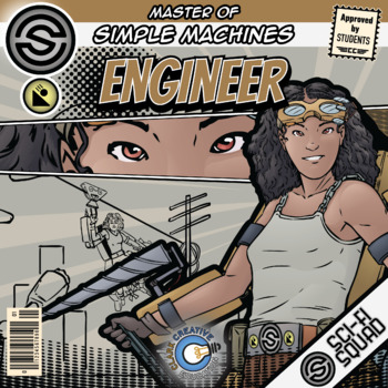 Preview of Engineer - Simple Machines Science Superhero Activities - Sci-Fi Squad Comic
