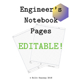 Engineer's Notebook Pages EDITABLE Microsoft PowerPoint Version