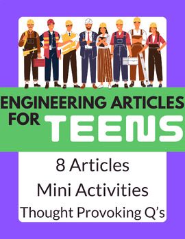 Preview of Engineering Article for Teens | Science | No Prep | Sub Plan | Activities | STEM