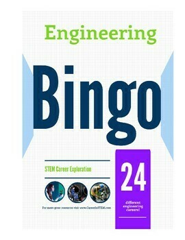 Preview of Engineering Bingo (fun and easy STEM career exploration game!)