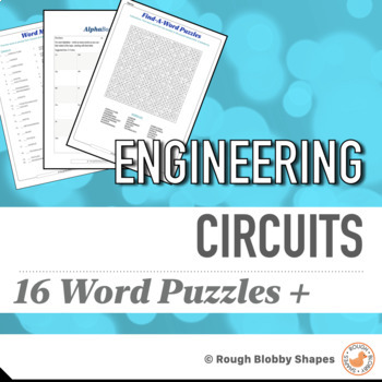 Preview of Engineering - Circuits -  Word Puzzles & Literacy