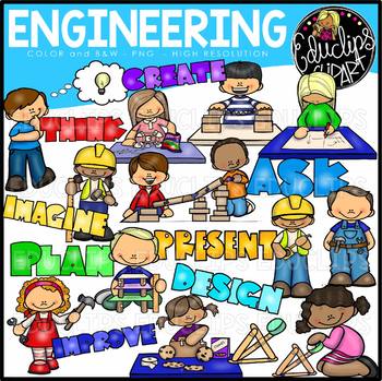 Preview of Engineering Clip Art Bundle {Educlips Clipart}