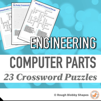 Preview of Engineering - Computer Parts - Crosswords