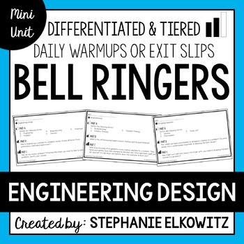 Preview of Engineering Design Bell Ringers | Printable & Digital