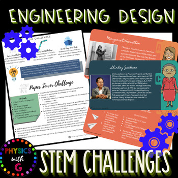 Preview of Engineering Design Challenges Lesson and Activities