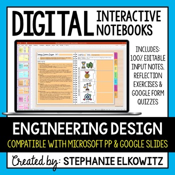 Preview of Engineering Design Digital Interactive Notebook | Google Slides & Microsoft PP