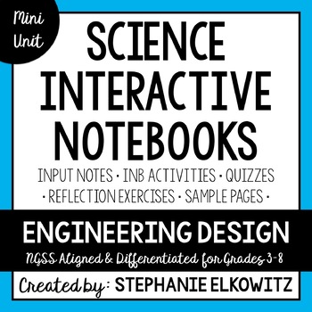 Preview of Engineering Design Interactive Notebook Unit | Editable Notes